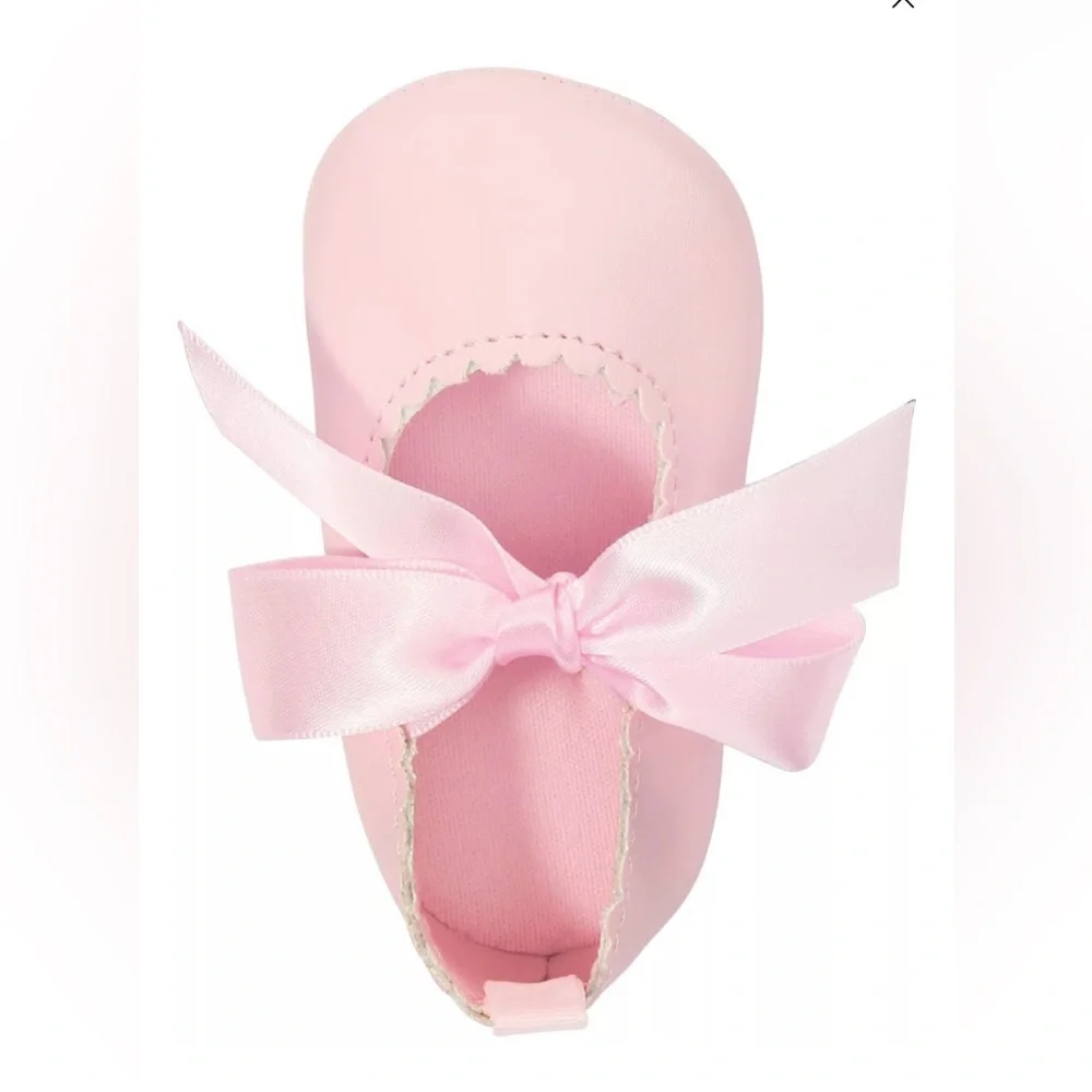 Baby Girls Soft Sole Ballet Flats, Created for Macy's Sz 3 Like New - Picture 2 of 8